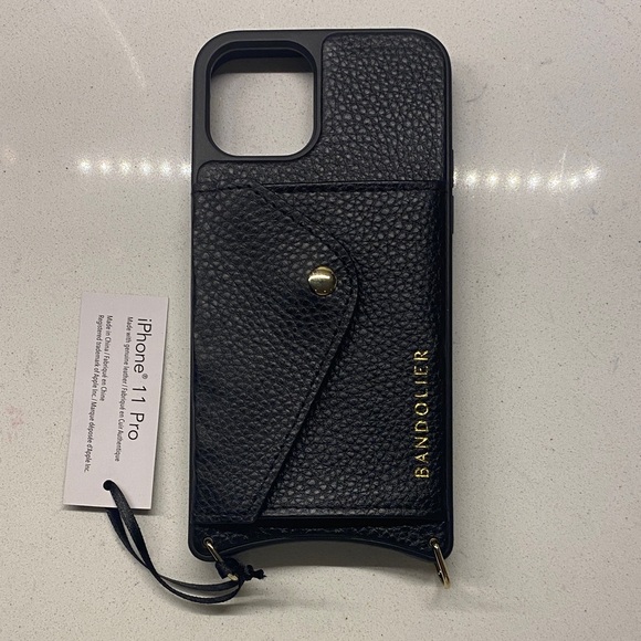 Bandolier Black Phone Case with Gold Accents - Picture 2 of 3